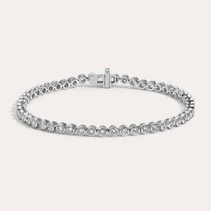 Vikasi - 5.09 ct Oval Bezel Tennis Bracelet
