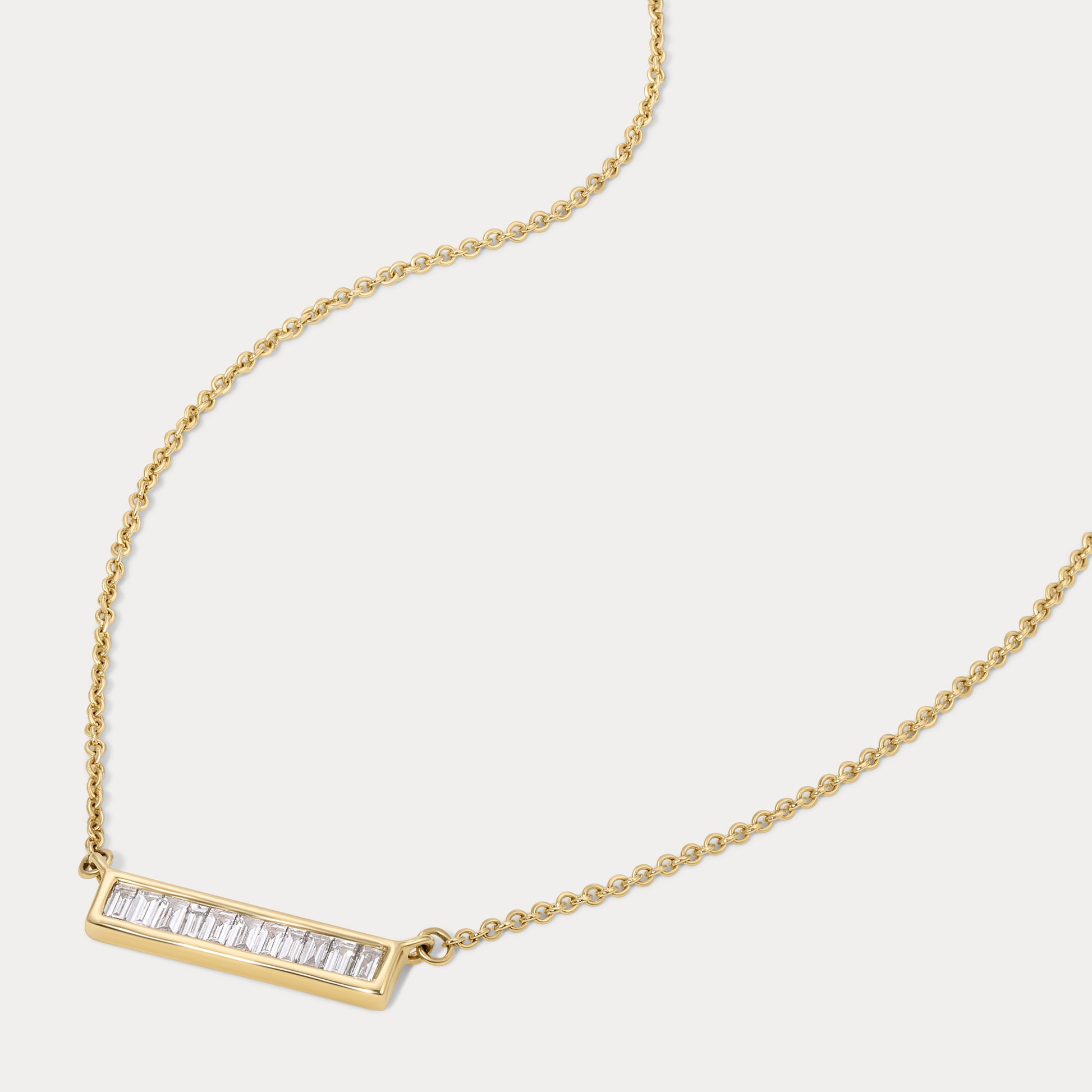 Baguette - 1.25ct Lab Diamond Necklace