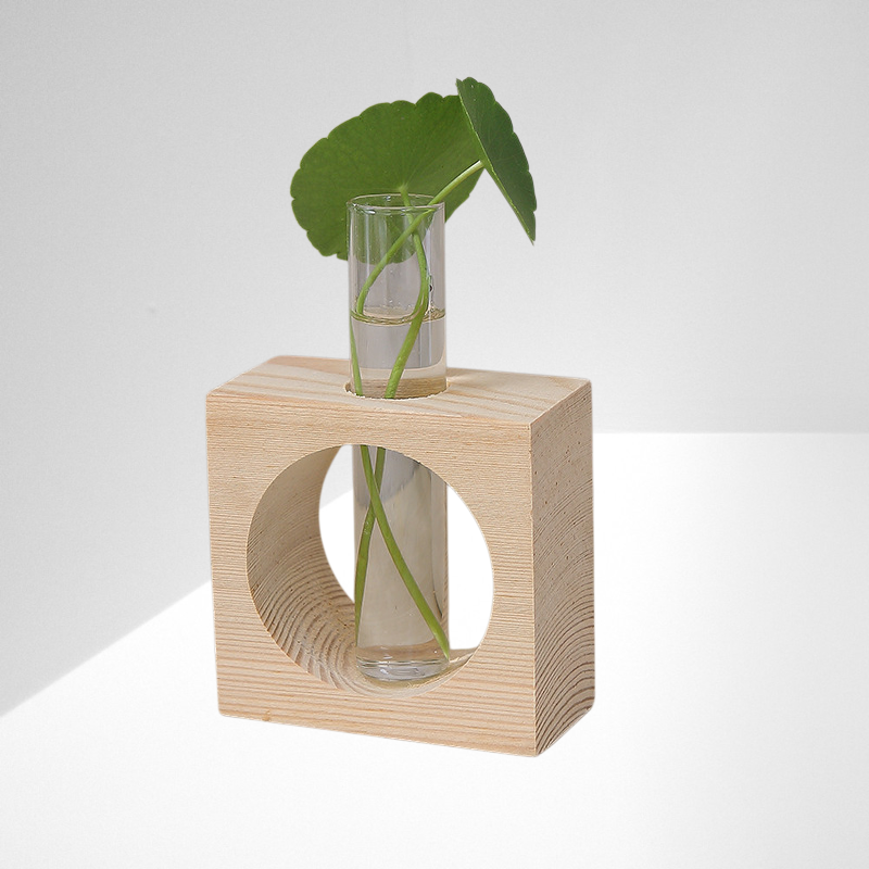 Einfache geometrische kleine Hydrokulturvase