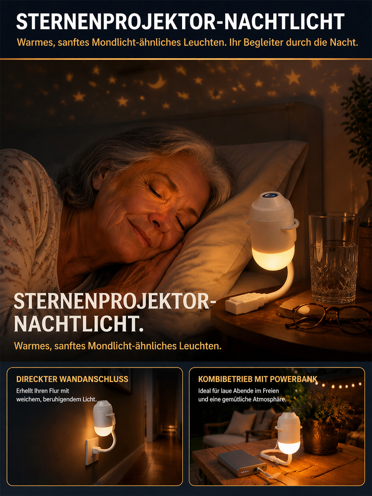Das Sternennachtlicht bringt die nordischen Aurora Borealis in Ihr Schlafzimmer✨Mit nur einem Klick lässt sich die Szene umschalten und ein gewöhnliches Zimmer in eine traumhafte Unterwasserwelt verwandeln