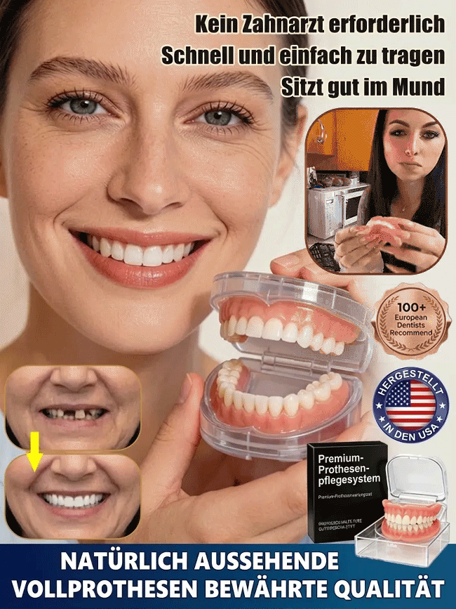 👍【Ausgezeichnet mit der höchsten Lebensmittelsicherheitszertifizierung!💯】🔥Hochwertiges Zahnprothesen-Set🔥👍Kaufen Sie eins, erhalten Sie eins gratis, 98,9 % positive Bewertungen, 99 % Wiederkaufsrate!