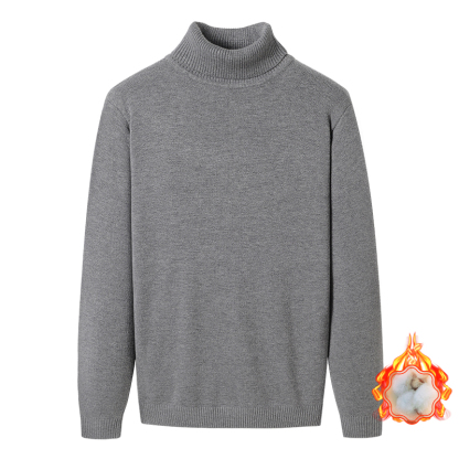 🌡️Herren Strickpullover mit Fleece und extra dick,Weich,  hautfreundlich und reizfrei – dies ist das „Winter-Kampfoutfit“ der Wahl für Prominente.