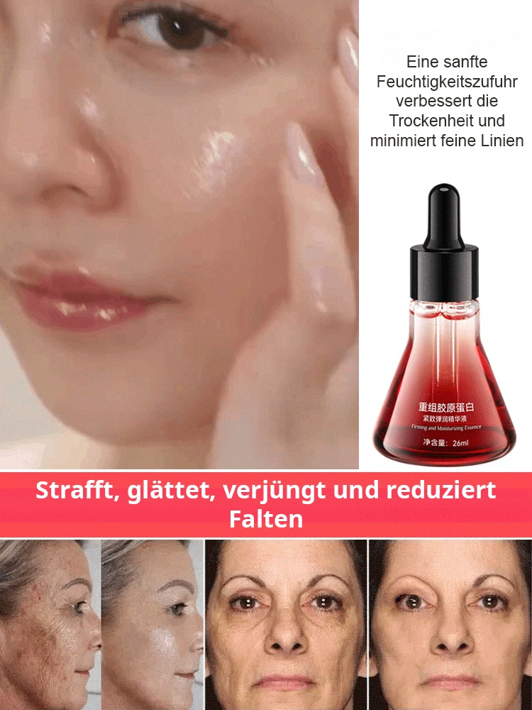 Rekombinantes Kollagen-Anti-Falten-Serum 🌿 Zieht sofort nach einmaliger Anwendung ein und hinterlässt keinen fettigen Film
