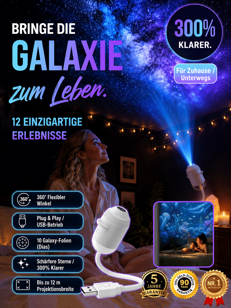 Das Sternennachtlicht bringt die nordischen Aurora Borealis in Ihr Schlafzimmer✨Mit nur einem Klick lässt sich die Szene umschalten und ein gewöhnliches Zimmer in eine traumhafte Unterwasserwelt verwandeln