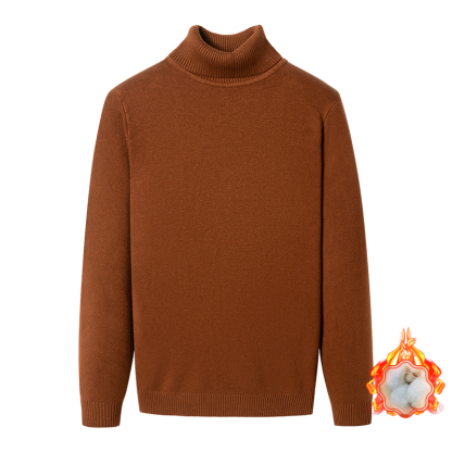 🌡️Herren Strickpullover mit Fleece und extra dick,Weich,  hautfreundlich und reizfrei – dies ist das „Winter-Kampfoutfit“ der Wahl für Prominente.