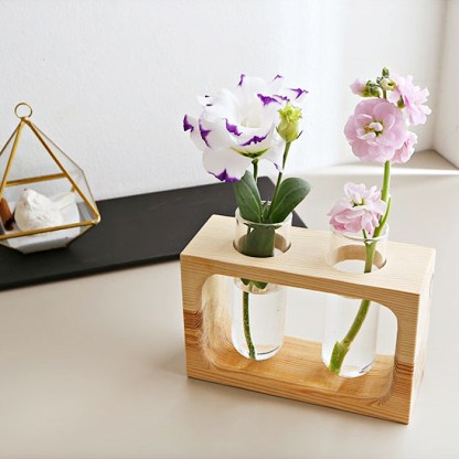 Einfache geometrische kleine Hydrokulturvase