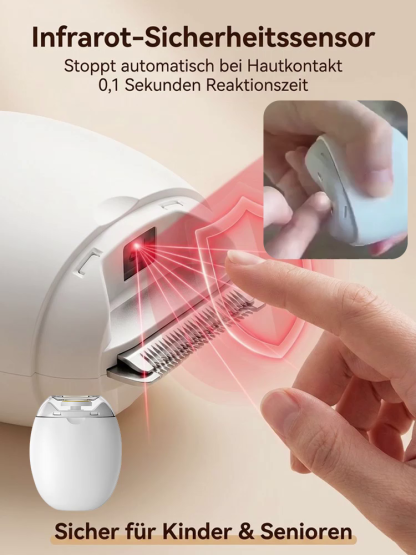Automatischer Nageltrimmer mit Beleuchtung (für Senioren und Kinder geeignet)🔥Verabschieden Sie sich von den Problemen herkömmlicher Nagelknipser! Kein Spritzen oder Wundreiben beim Nägelschneiden; selbst Anfänger können Nägel schnell und effizient schne