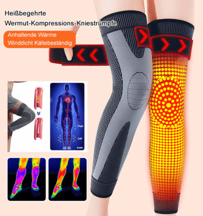 🌿Heißbegehrte Wermut-Kompressions-Kniestrümpfe🔄Verbessert Bein-Durchblutung, lindert durch Durchblutungsstörungen verursachte Schmerzen und Taubheit