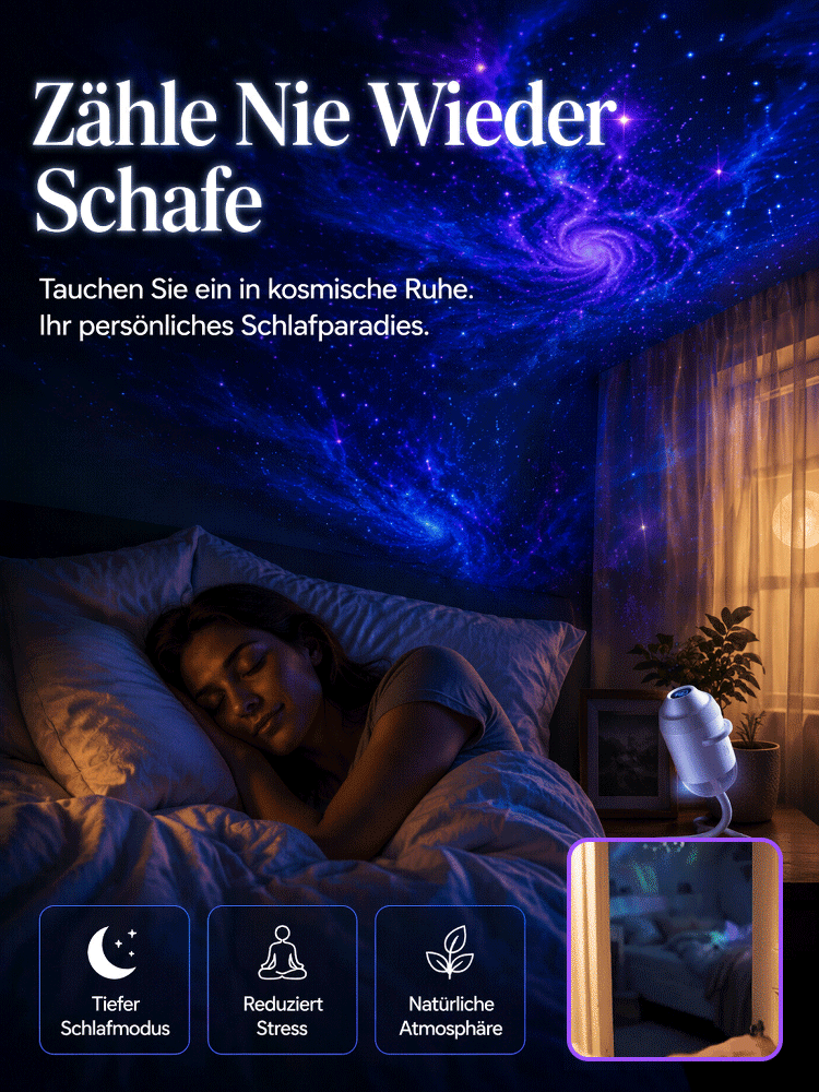 Das Sternennachtlicht bringt die nordischen Aurora Borealis in Ihr Schlafzimmer✨Mit nur einem Klick lässt sich die Szene umschalten und ein gewöhnliches Zimmer in eine traumhafte Unterwasserwelt verwandeln