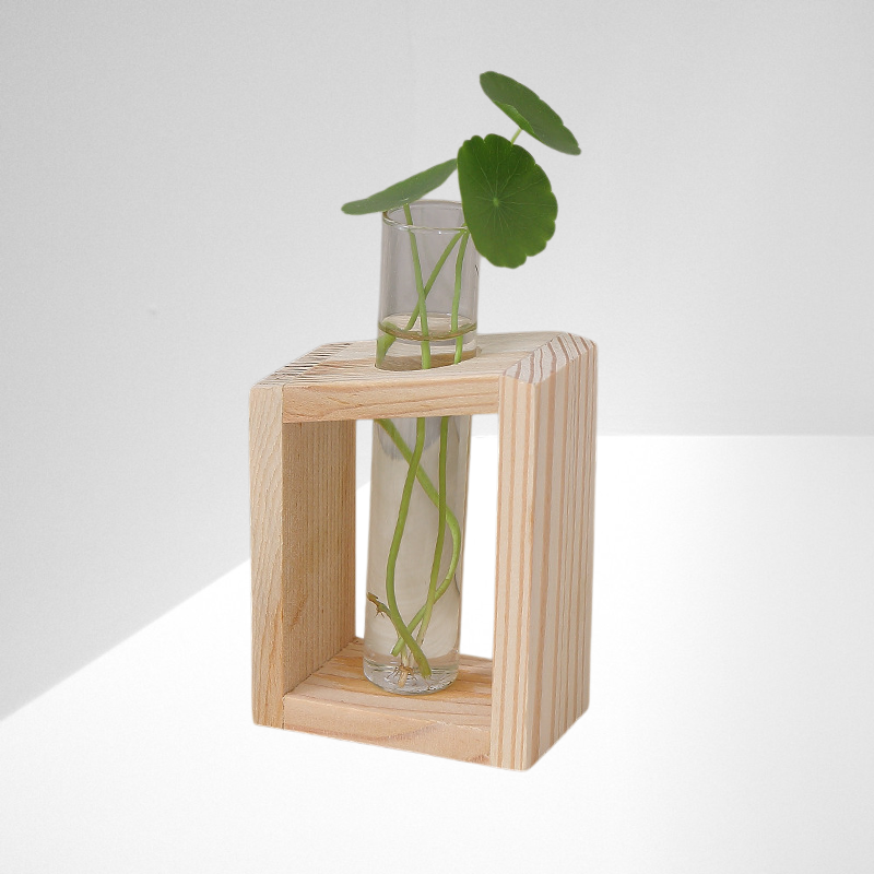 Einfache geometrische kleine Hydrokulturvase