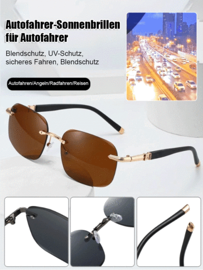 🕶️Piloten hochauflösende polarisierte Sonnenbrille☀️99% hoher UV-Schutz, blockiert UVA/UVB-Ultraviolettstrahlen vollständig
