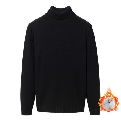 🌡️Herren Strickpullover mit Fleece und extra dick,Weich,  hautfreundlich und reizfrei – dies ist das „Winter-Kampfoutfit“ der Wahl für Prominente.