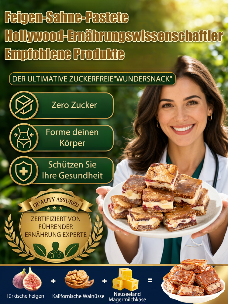 [2 für 1] Natürlicher Feigen-Nuss-Kuchen: ballaststoffreich und sättigend, aber ohne Reue👩‍⚕️Empfohlen von Ernährungswissenschaftlern