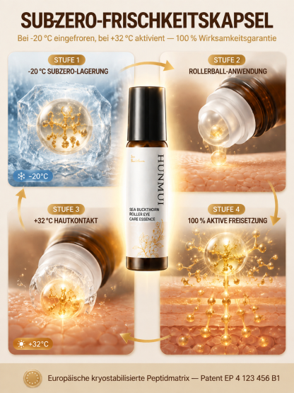 Sofort-Faltenreduzierendes Roll-On-Serum💧 Reich an den Mineralstoffen Kalzium, Magnesium und Kalium; spendet tiefenwirksam Feuchtigkeit und stärkt die Hautbarriere