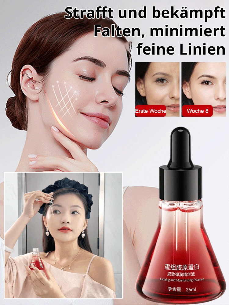 Rekombinantes Kollagen-Anti-Falten-Serum 🌿 Zieht sofort nach einmaliger Anwendung ein und hinterlässt keinen fettigen Film