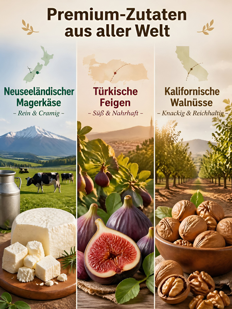 [2 für 1] Natürlicher Feigen-Nuss-Kuchen: ballaststoffreich und sättigend, aber ohne Reue👩‍⚕️Empfohlen von Ernährungswissenschaftlern