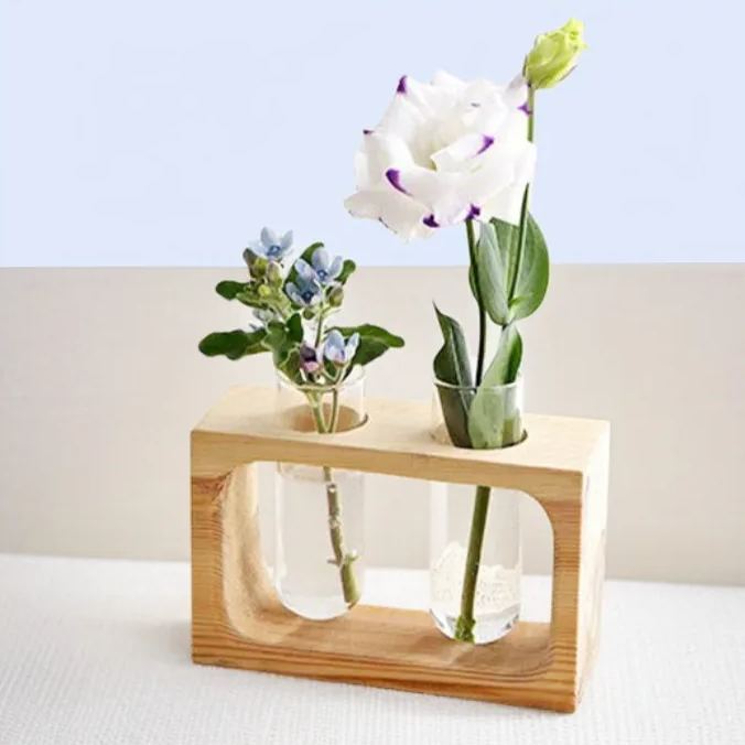 Einfache geometrische kleine Hydrokulturvase