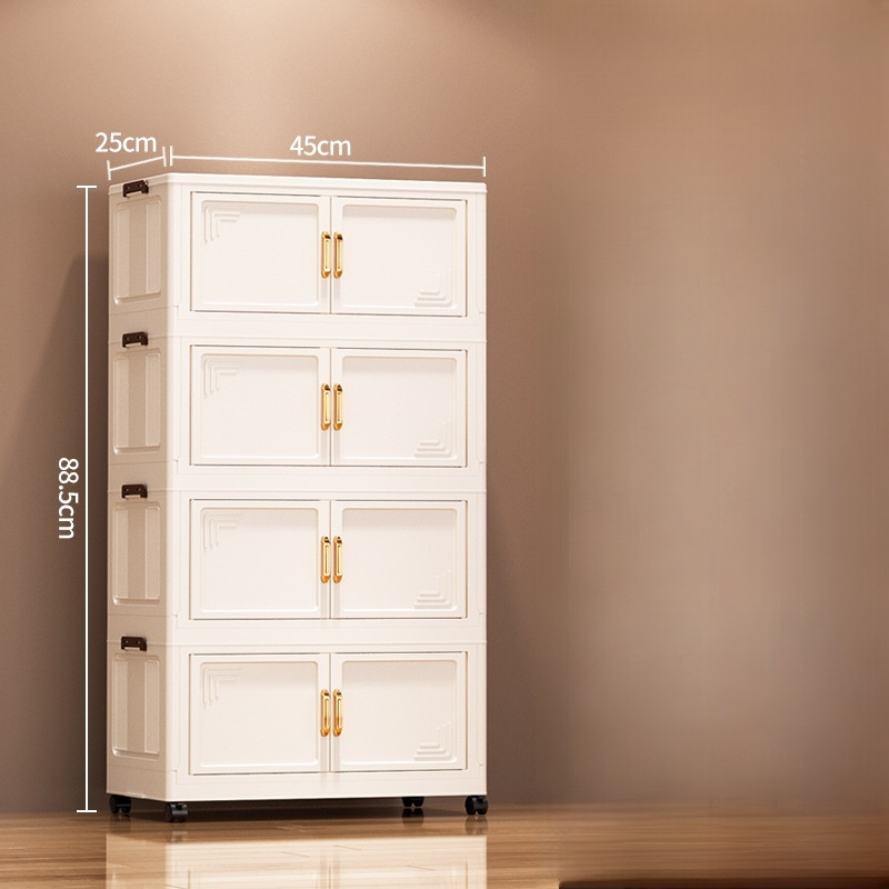 Free installation folding storage cabinet