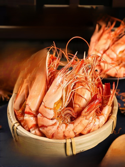 [Low-fat and high-protein] Freshly grilled and ready-to-eat large nine-section dried shrimps