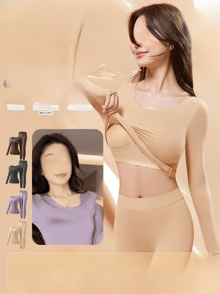 Integrated Bra Cup Hyaluronic Acid Skin Care Undershirt