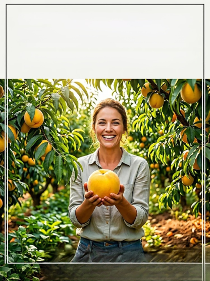 [Bearing Fruit in 3 Months] Extra Large Golden Peach Saplings