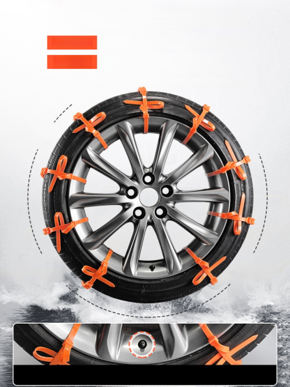 Anti-slip chains for cars and motorcycles
