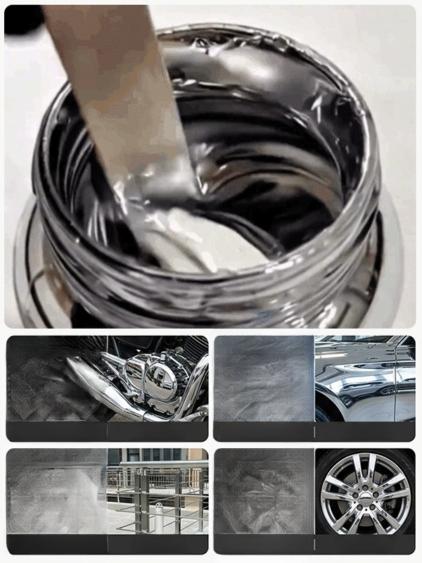 Mirror-like reflective paint