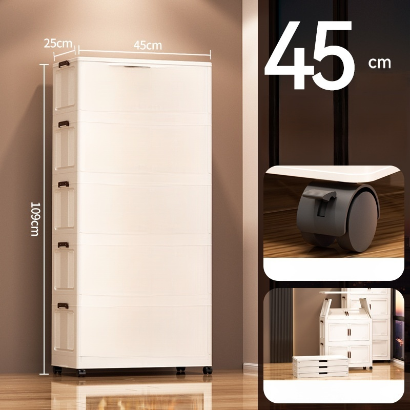 Free installation folding storage cabinet