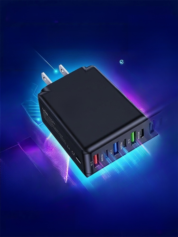 Six-port fast charging adapter