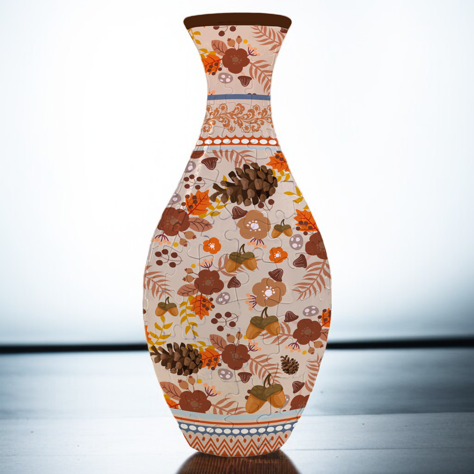 3D puzzle vase living room decoration
