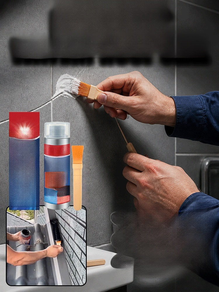 Invisible brush-applied leak sealant