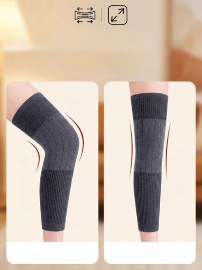 Extra Long Wool Warm Knee Pads
