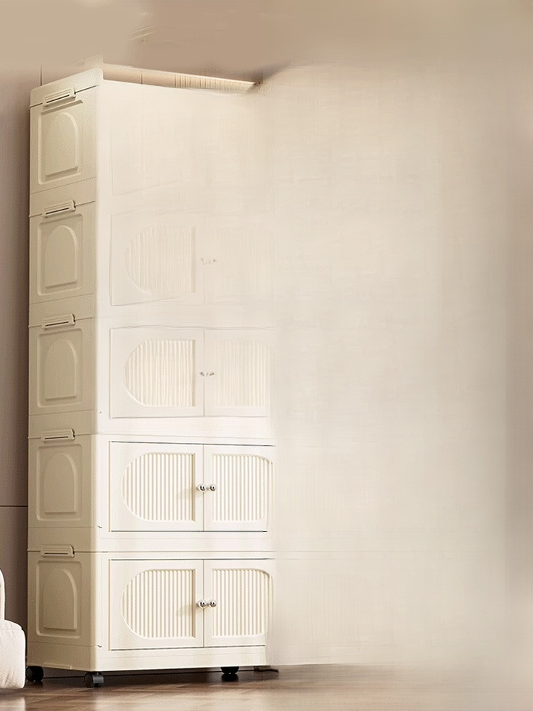 Free installation folding storage cabinet