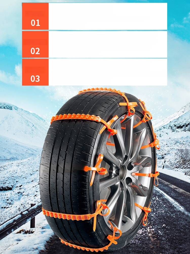 Anti-slip chains for cars and motorcycles