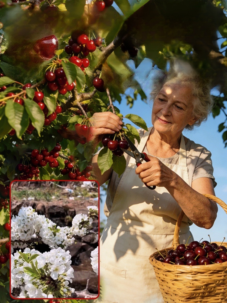 [100% Growth Guarantee] 4J XXL Mini Cherry Tomatoes | Harvest in the First Year | Perfect for Homes & Gardens | Cold-Hardy Down to -20°C | Vigorous Two-Year-Old Seedlings🍒