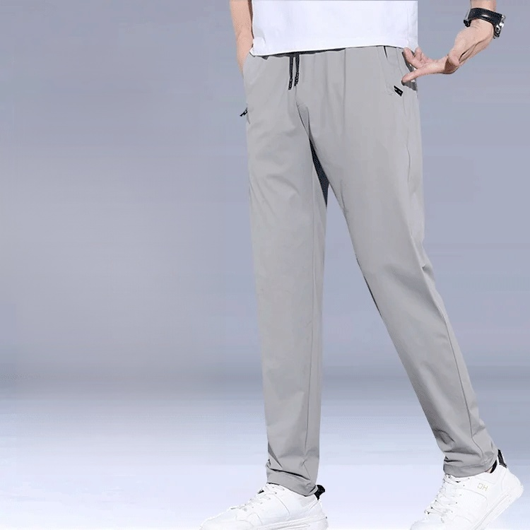 Summer ultra-thin breathable ice silk pants