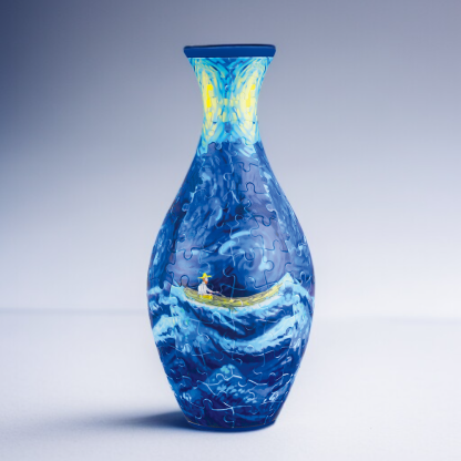 3D puzzle vase living room decoration