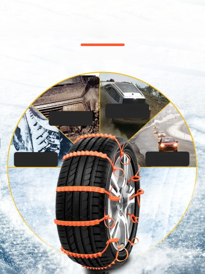 Anti-slip chains for cars and motorcycles