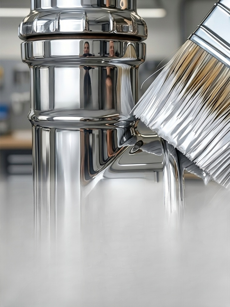 Mirror-like reflective paint