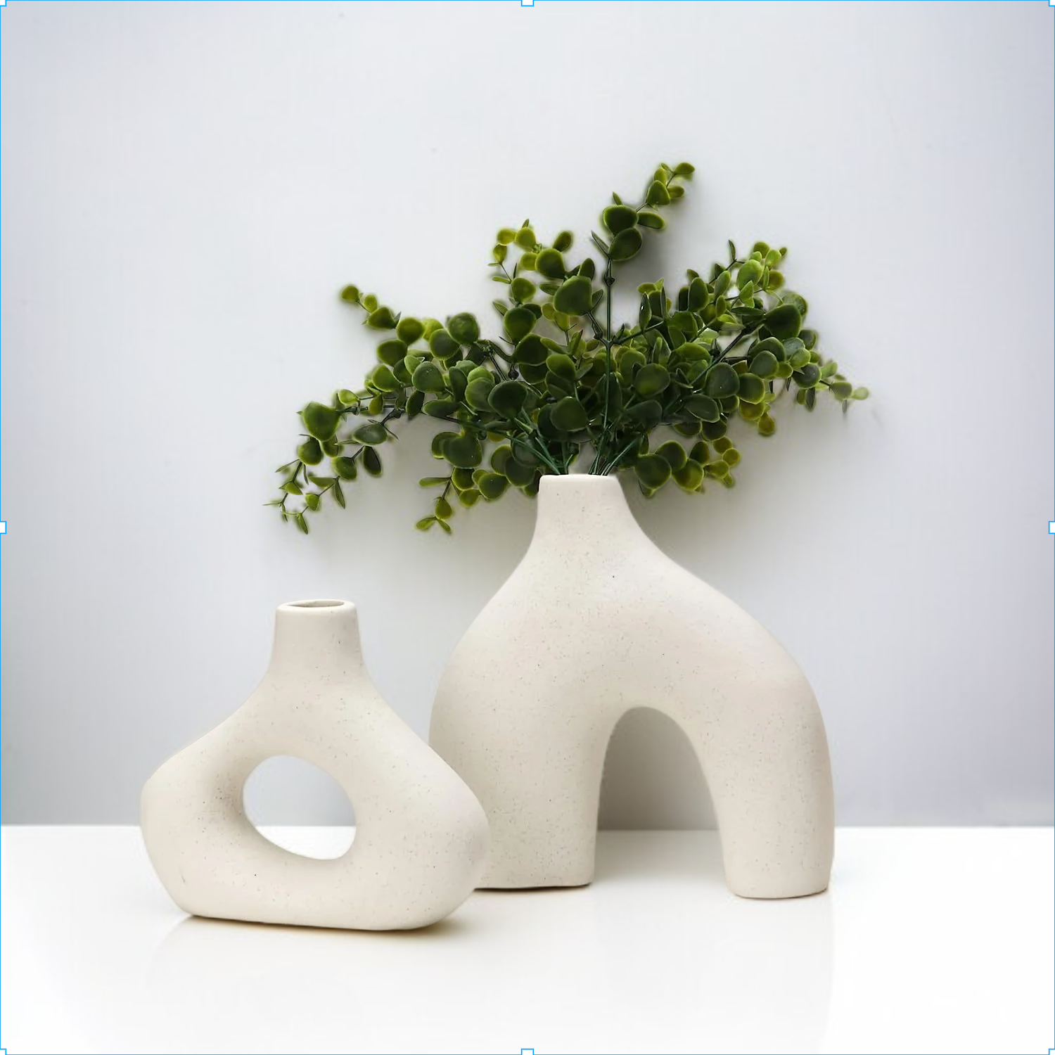 Ceramic vase set simple flower arrangement