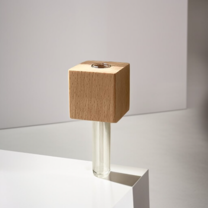 Wooden flower vase Simple 3d flower vase