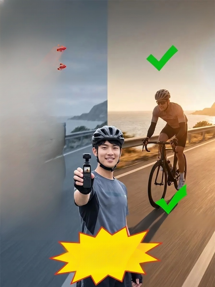 Handheld Stabilized Outdoor Sports Camera