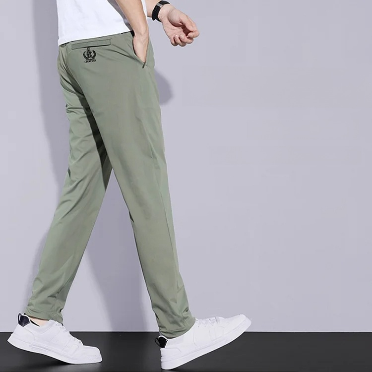 Summer ultra-thin breathable ice silk pants