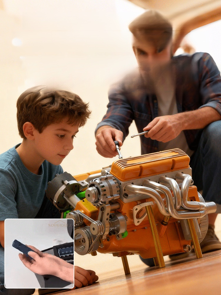 New V8 engine ornament