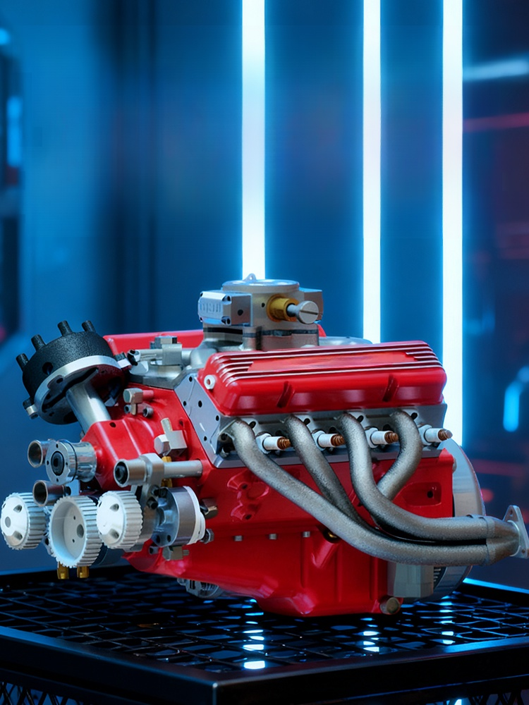 New V8 engine ornament