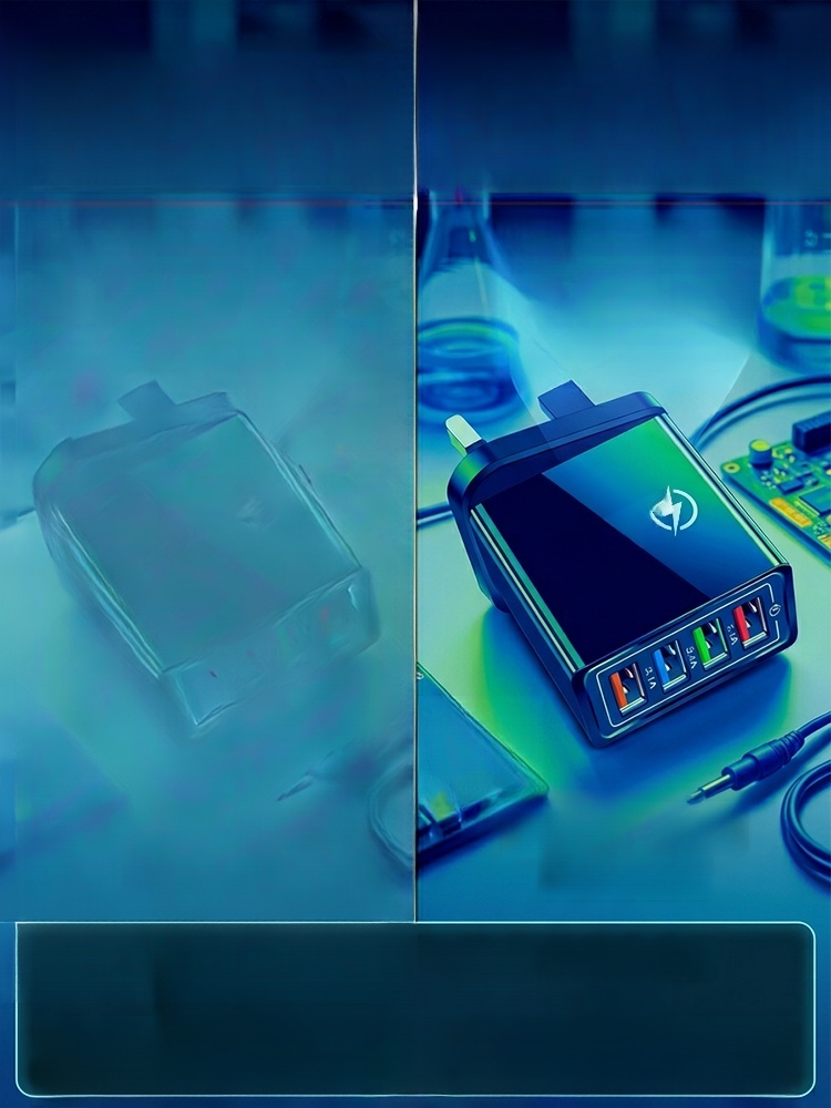Four-Port Travel Charger for Extended Phone Battery Life