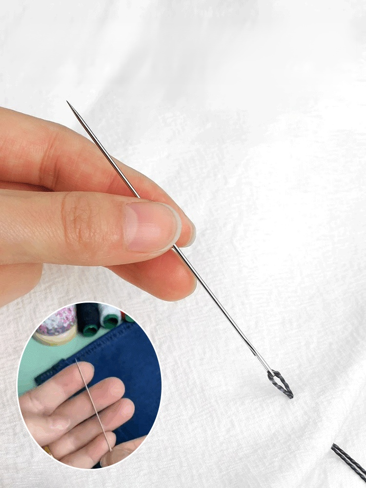 [Great Value 34-Piece Set] Large-Eye Steel Needle Sewing Tool Set