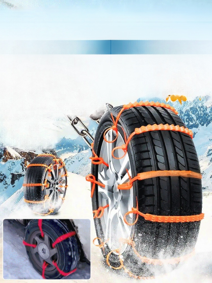 Anti-slip chains for cars and motorcycles