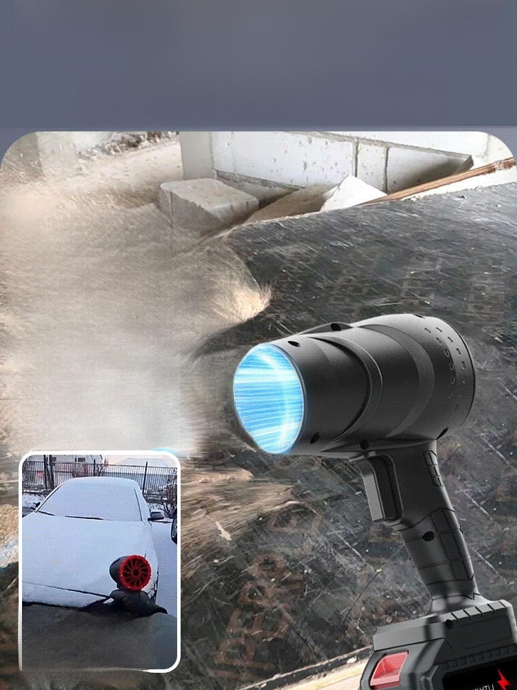 Industrial-grade dust removal snow-blowing turbo fan