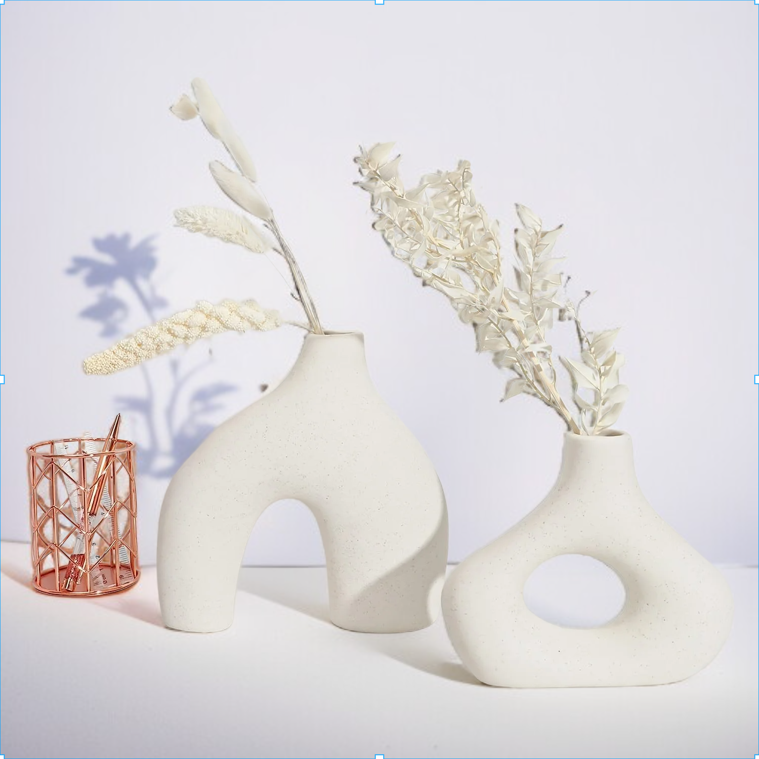 Ceramic vase set simple flower arrangement